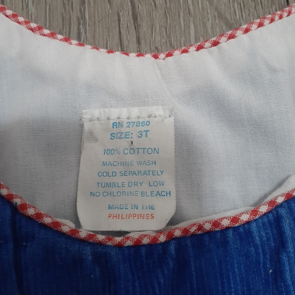 Apple Pinafore Dress size 3T - Picture 3 of 5